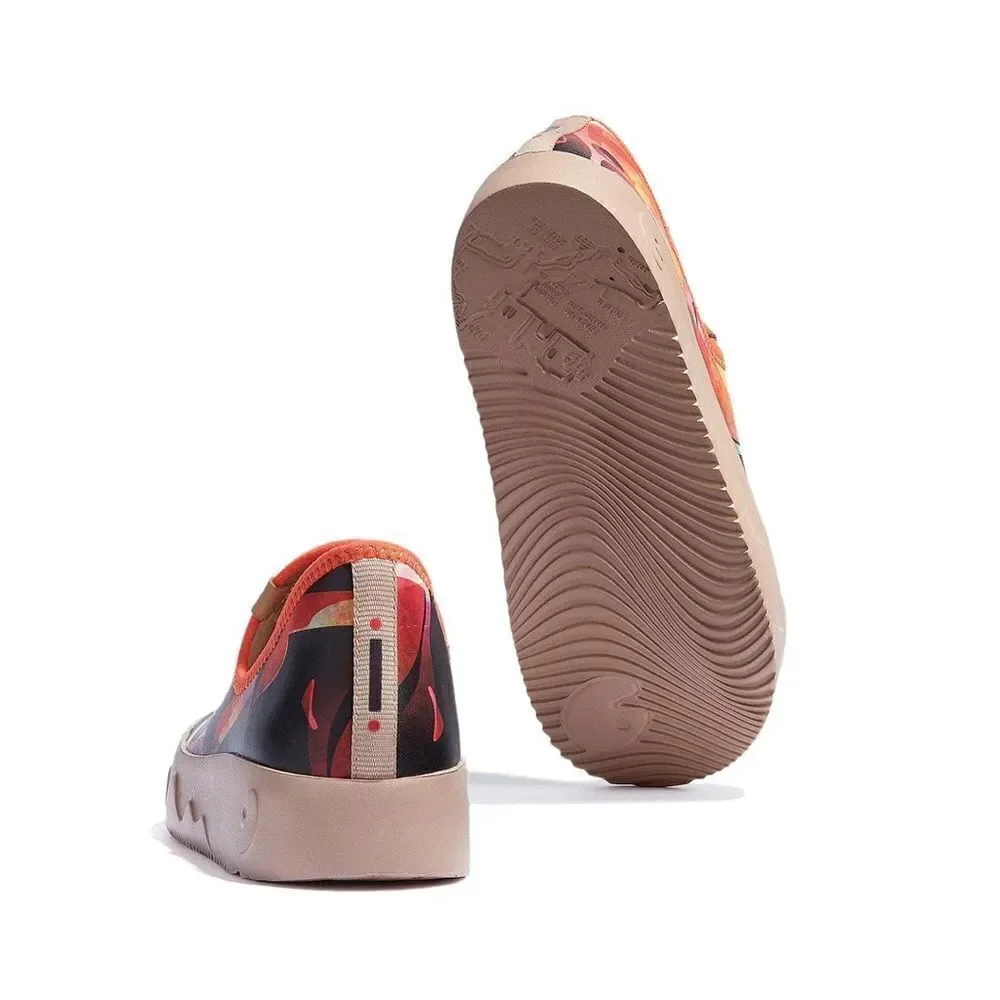 UIN Women's Travel Shoes Slip On Loafers Fuerteventura (sadness Vs.happiness) - Picture 4 of 8